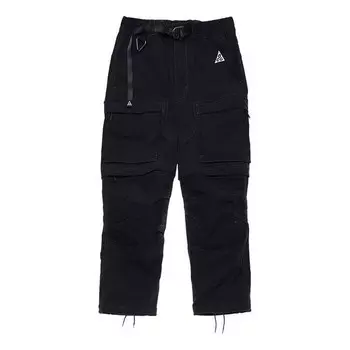 Брюки acg smith summit cargo pocket bundle feet breathable casual long pants black Nike, черный