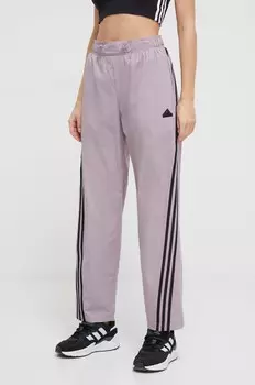 Брюки adidas, фиолетовый