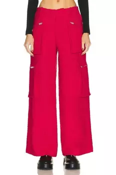 Брюки Amiri Wide Leg Cargo, фуксия