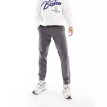Брюки Asos Design Straight Ripstop, серый