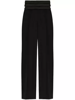Брюки Balmain из натуральной шерсти, черный