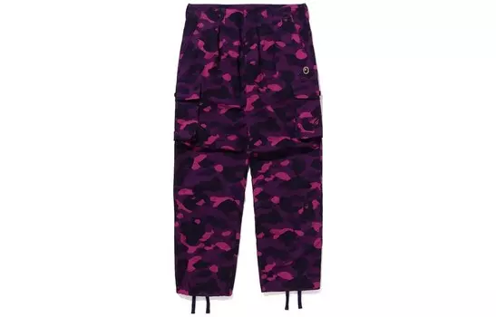 Брюки BAPE Color Camo с 6 карманами A Bathing Ape, синий
