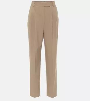 Брюки Bea с завышенной талией THE FRANKIE SHOP, коричневый