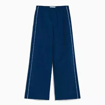 Брюки Bershka Nylon-Effect, синий