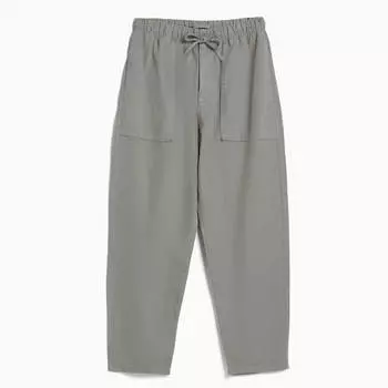 Брюки Bershka Rustic Loose-fit, серый
