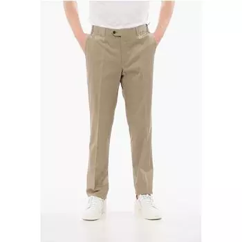 Брюки BI ELASTIC из хлопковой смеси с 4 карманами Corneliani, бежевый
