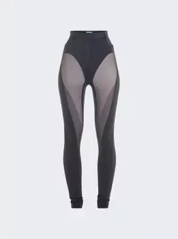 Брюки Bonded Illusion Mugler, черный