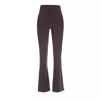 Брюки boot hose chocolate Norma Kamali, коричневый