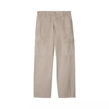 Брюки Burberry Gabardine Cargo Trousers 'Heron', желто-коричневый