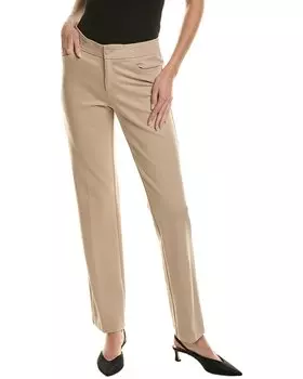 Брюки-бутлеги Anne Klein Compression, коричневый