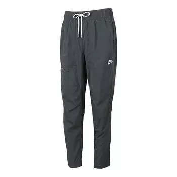 Брюки casual sports running training woven cargo long pants gray Nike, серый