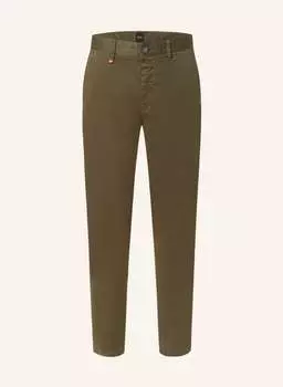Брюки чино BOSS SCHINO-TABER Tapered Fit, оливковый
