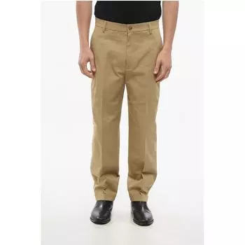 Брюки чинос из хлопка со шлевками для ремня Kenzo, Beige