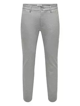 Брюки чинос ONLY & SONS Chino, серый