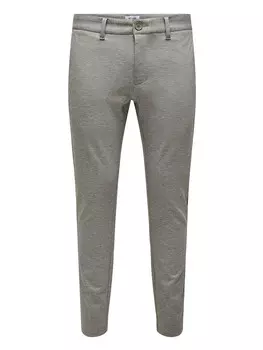 Брюки чинос ONLY & SONS Chino, серый