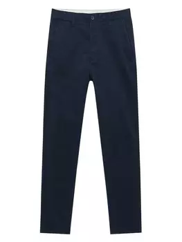 Брюки чинос Pull&Bear, темно-синий
