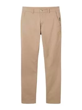 Брюки чинос TOM TAILOR Regular Chino Pants, серо-коричневый