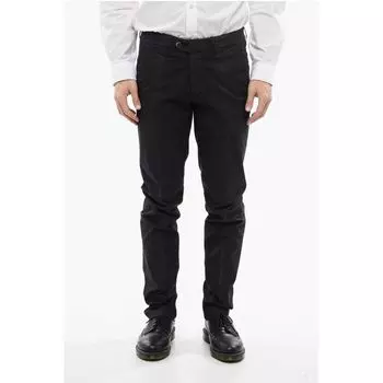 Брюки-чиносы ID Stretch Cotton с петлями для ремня Corneliani, Blue