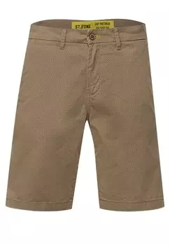 Брюки-чиносы узкого кроя Street One MEN, коричневый