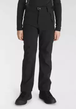 Брюки CMP Softshell "для детей", дышащие, ветронепроницаемые и водоотталкивающие, черный