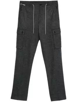Брюки Corneliani в клетку, серый
