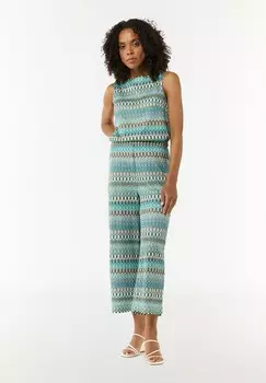 Брюки CULOTTE IN OPTIK comma, бирюзовый