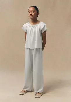 Брюки CYNTIA Mango Kids, цвет silver