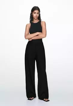Брюки DARTED PULL&BEAR, черный