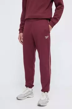 Брюки для спорта Reebok, гранатовый