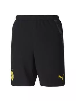 Брюки для тренировок и бега Puma BVB Borussia Dortmund Hose kurz, черный