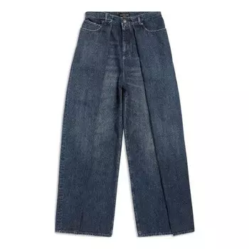 Брюки double side pants 'dark blue' Balenciaga, синий