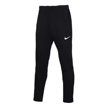 Брюки dri-fit knit training sports long pants black Nike, черный