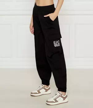 Брюки EA7 cargo Regular Fit, черный