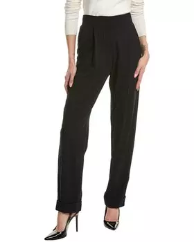 Брюки Emporio Armani из смесовой шерсти, синий