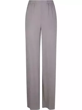 Брюки Emporio Armani в мелкую резинку, серый