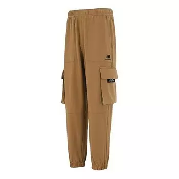 Брюки fleece cargo pants 'tan' New Balance, бежевый