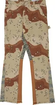 Брюки Gallery Dept. Camo La Flare Pants 'Chocolate Chip', коричневый