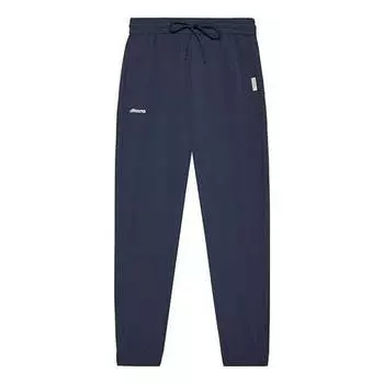 Брюки heritage casual pants 'navy' Mizuno, синий