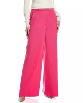 Брюки Hugo Boss Tunipa из смесовой шерсти, розовый