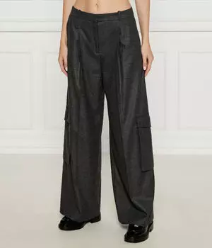 Брюки Hugo Herota Flare Fit, черный