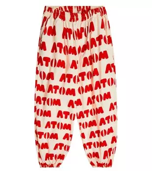 Брюки из хлопка с принтом Aladdin Jellymallow, белый