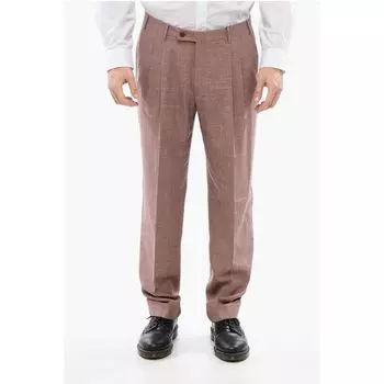 Брюки из смеси шерсти и шелка с эффектом градиента Corneliani, Red