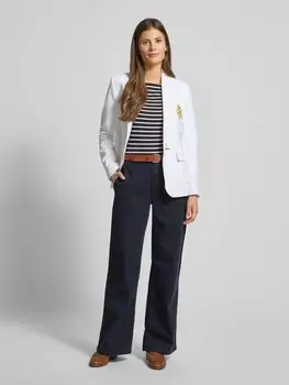 Брюки из ткани с задними карманами модель 'MAHKEY' Lauren Ralph Lauren, темно-синий