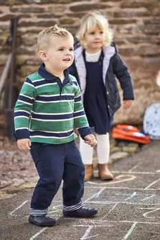 Брюки JoJo Maman bb на саржевой подкладке Jojo Maman Bb, синий