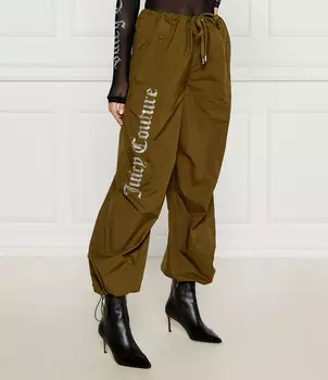 Брюки Juicy Couture cargo AYLA Oversize fit, оливково-зеленый