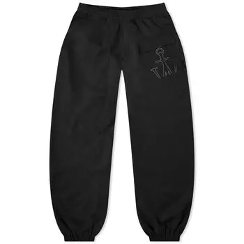 Брюки Jw Anderson Twisted Logo, черный