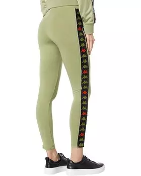 Брюки Kappa 222 Banda Bartes, цвет Green Salvia/Black Smoke/Red