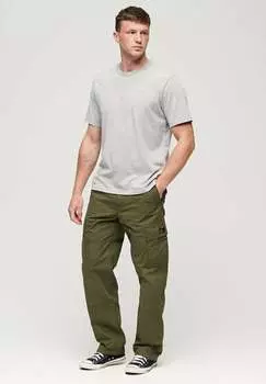 Брюки-карго BAGGY Superdry, зеленый