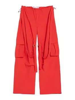 Брюки карго Bershka, красный