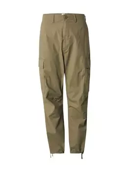 Брюки-карго GAP Loose fit Cargo Pants, оливковый